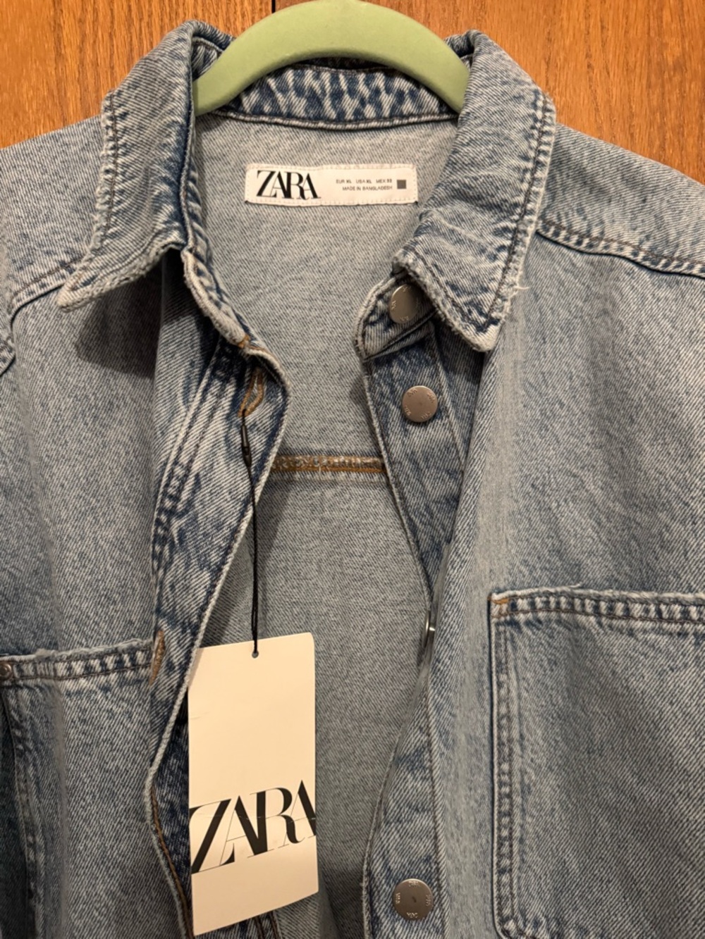 Zara Light Blue Denim Jacket - XL - Picture 2 of 4